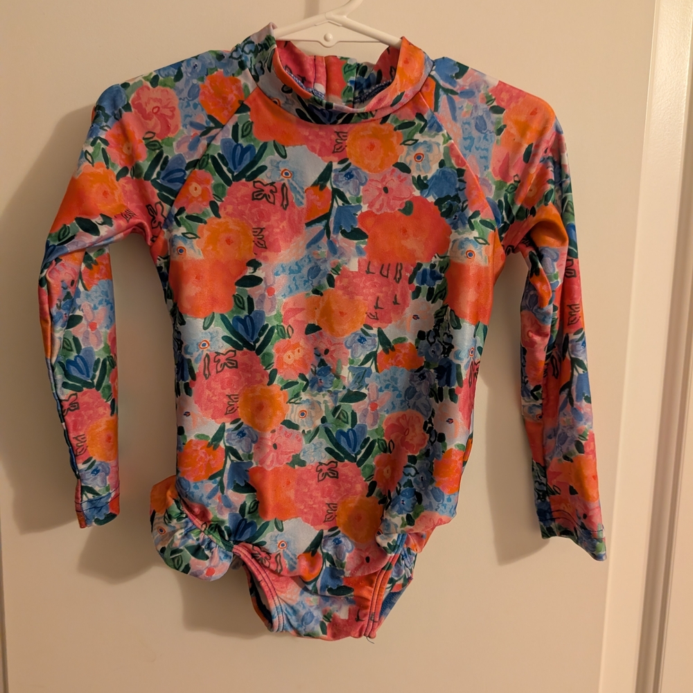 $ 💥3/$24 Poppys Kid Co Vibrant Floral Kids One Piece Swimsuit‎